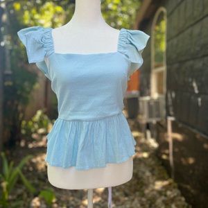 Light blue formal tank